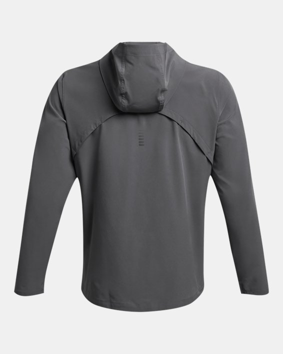 Men's UA OutRun The Storm Jacket, Gray, pdpMainDesktop image number 3